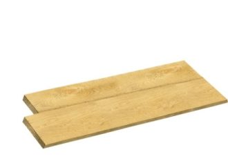 Fijn bezaagde planken geïmpregneerd 20x200mm, lengte 400cm