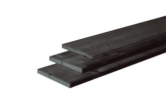 Tuinplanken verduurzaamd Zwart gespoten 22x200mm, lengte 390cm