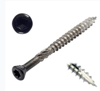 Zelfborende potdeksel schroeven RVS zwart 4x30